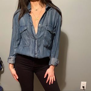 Rails Chambray Denim Button-Down Shirt